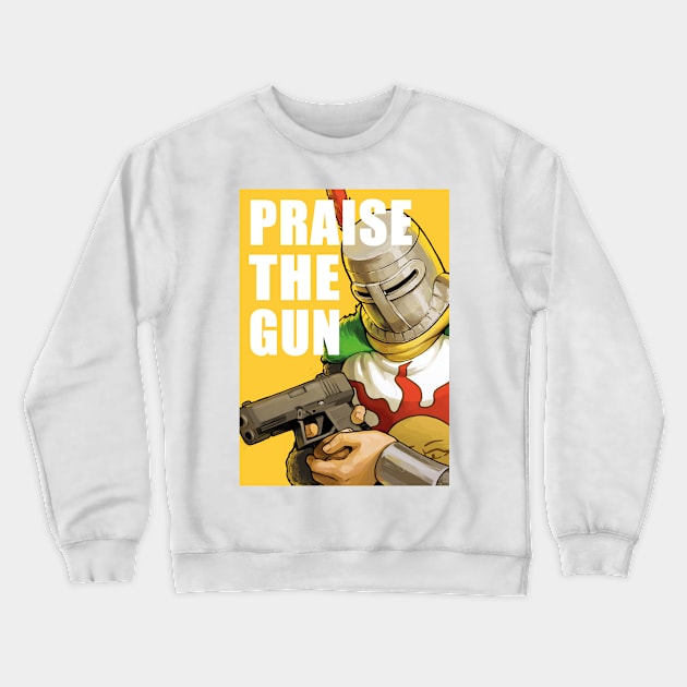 Praise the Gun Crewneck Sweatshirt by H0lyhandgrenade